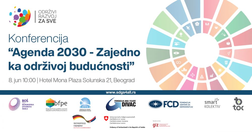 Završna konferencija tekuće faze Platforme „Održivi razvoj za sve", 8. jun od 10 časova 