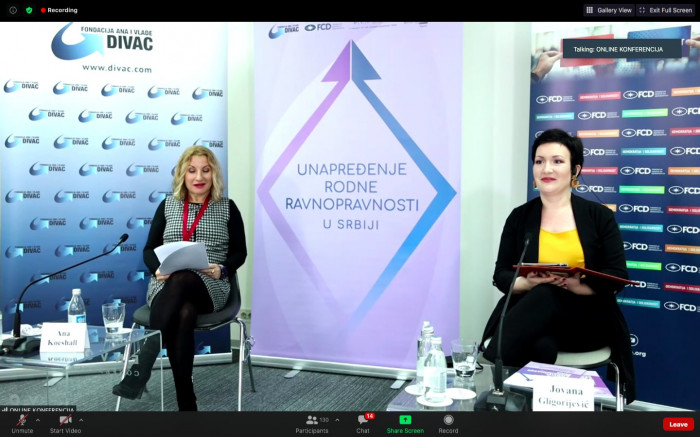 Ana Koeshall, direktorka Fondacije Ana i Vlade Divac i moderatorka Jovana Gligorijević