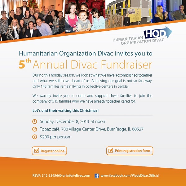 5th Annual Divac Fundraiser in Chicago